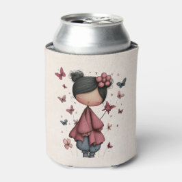 Enfriador De Latas Whimsical Fairy Doll Retro Cute