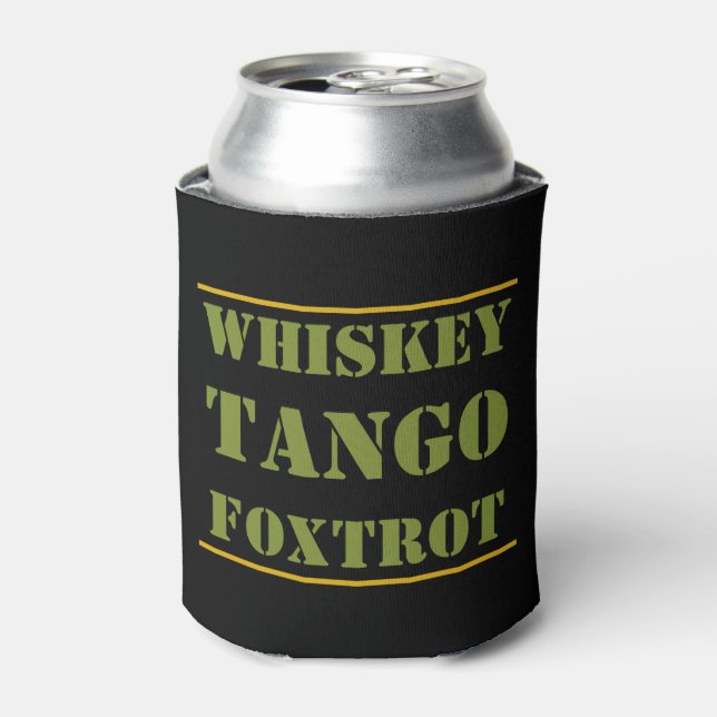 Enfriador De Latas Whiskey Tango Foxtrot WTF (Lata Anverso)
