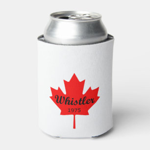 Enfriador De Latas Whistler Canada 1975 Color de la hoja de arce rojo