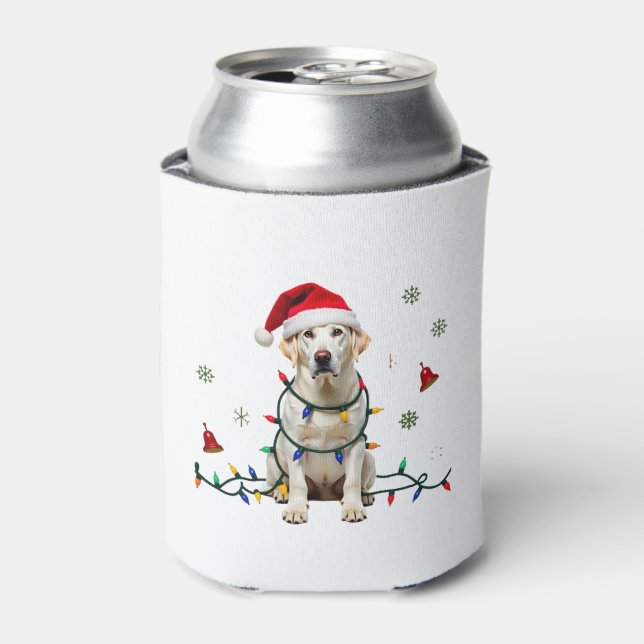Enfriador De Latas White Boxer Dog Ugly Christmas Sweater Funny Xmas  (Lata Anverso)