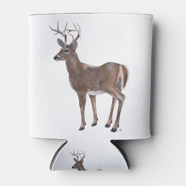 Enfriador De Latas White Tail Deer Buck (Anverso)