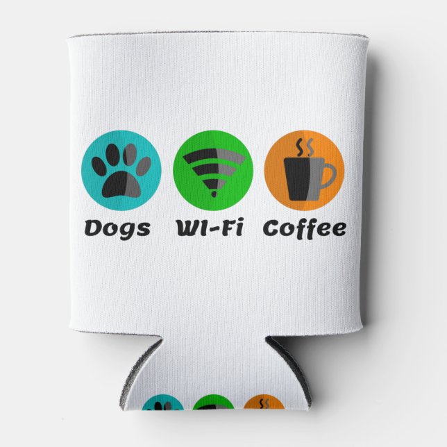 Enfriador De Latas Wi-Fi En Perros Y Café (Anverso)