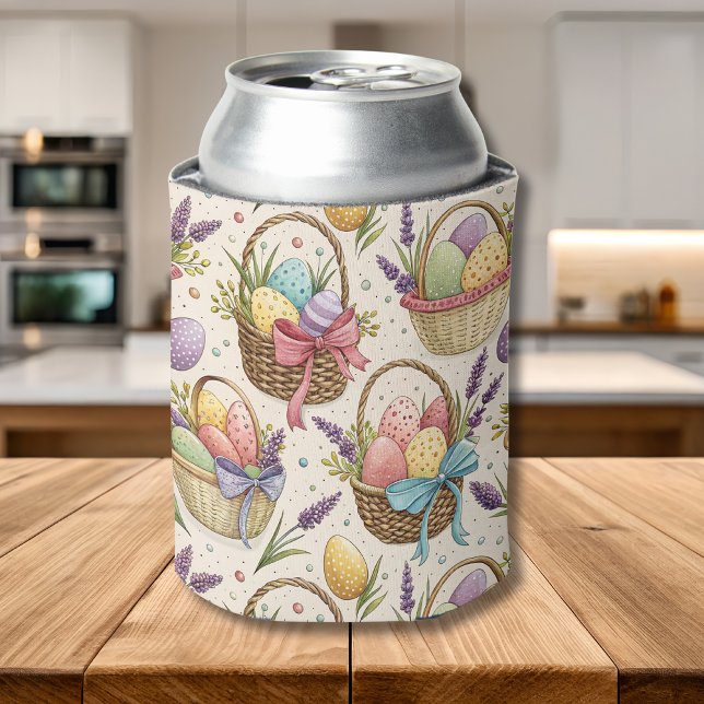 Enfriador De Latas Wicker Basket Easter Eggs with Lavender (Subido por el creador)