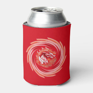 Enfriador De Latas Wild Wolf Whirling red refrigerador de bebidas