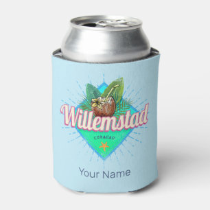 Enfriador De Latas Willemstad Curacao Vacation Vintage Caribbean