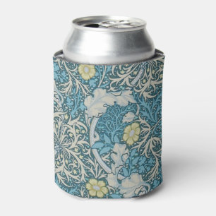 Enfriador De Latas William Morris, patrón Art Nouveau, algas, azul,f