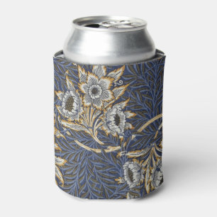 Enfriador De Latas William Morris Tulip y el patrón floral