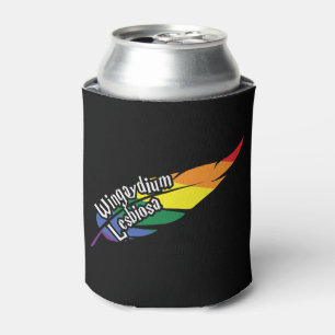 Enfriador De Latas Wingaydium Lesbiosa - Funny LGBTQ+ Magic Pun