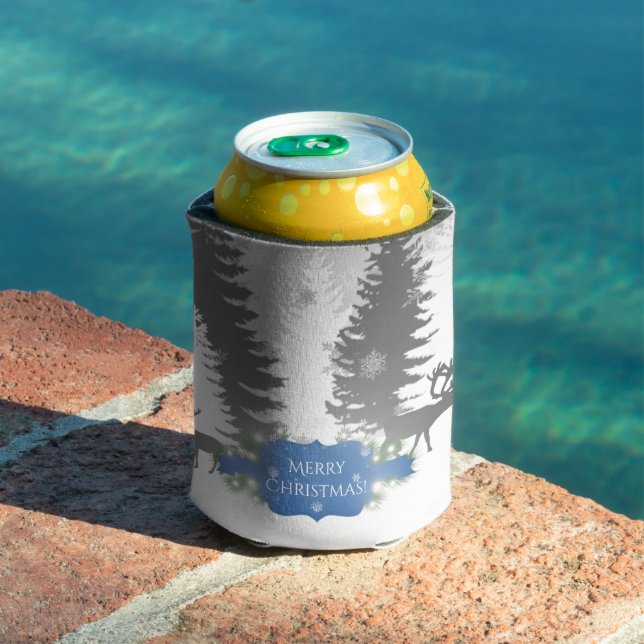 Enfriador De Latas Winter Wonderland Navidades Cooler - Azul (Piscina in situ)