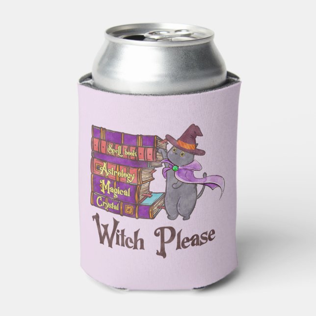Enfriador De Latas Witch Please - Witch Black Cat (Lata Anverso)