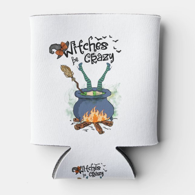 Enfriador De Latas Witches Be Crazy (Anverso)