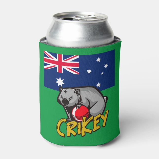 Enfriador De Latas Wombat, jugador australiano de críquet, (Lata Anverso)