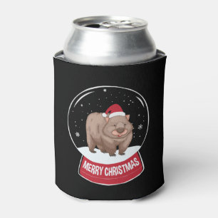 Enfriador De Latas Wombat Merry Christmas Snowball