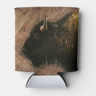 Enfriador De Latas Wood Bison Buffalo