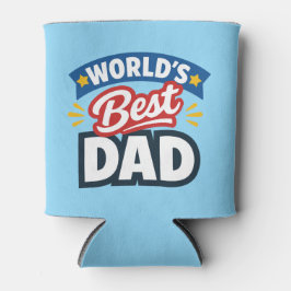 Enfriador De Latas World's Best Dad Custom Photo
