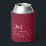 Enfriador De Latas World's Best Dad Daddy Father Definition Burgundy<br><div class="desc">Personalise the definition for your special fun dad,  daddy or father to create a unique gift for Father's day,  birthdays,  Christmas or any day you want to show how much he means to you. A perfect way to show him how amazing he is every day. Designed by Thisisnotme©</div>