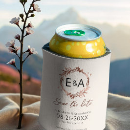 Enfriador De Latas Wreath Wildflower Primavera Wedding Save The Date