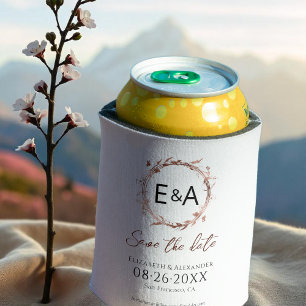 Enfriador De Latas Wreath Wildflower Primavera Wedding Save The Date