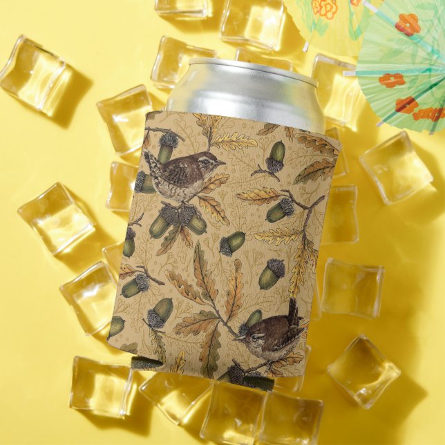 Enfriador De Latas Wrens y bellotas sobre miel (Verano in situ)