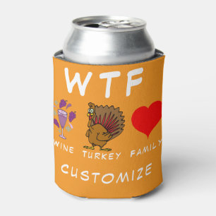 Enfriador De Latas WTF Wine Turkey Family Thunder_Cove