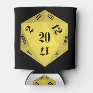 Enfriador De Latas Yellow-20-Sided-Dice