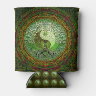 Enfriador De Latas Yin Yang Tree of Life Green