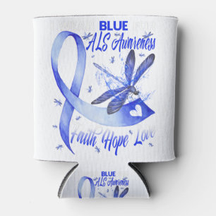 Enfriador De Latas Yo Uso Azul Por Los Alimentos Conciencia Fe Espera