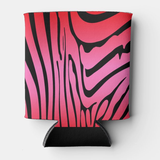 Enfriador De Latas Zebra Rojo (Anverso)