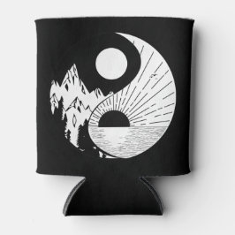 Enfriador De Latas Zen Yin Yang Blanco negro