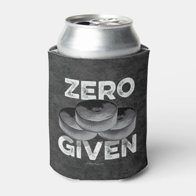 Enfriador de latas Zero Pucks Given (Hockey) (Lata Anverso)