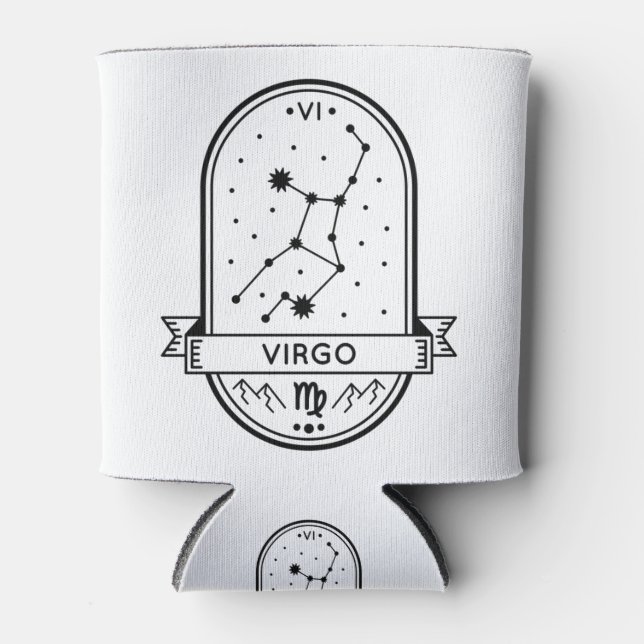 ENFRIADOR DE LATAS ZODIAC BADGE CONSTELLATION VIRGO STROKE (Anverso)