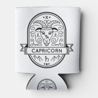 ZODIAC BADGE SYMBOL CAPRICORN STROKE