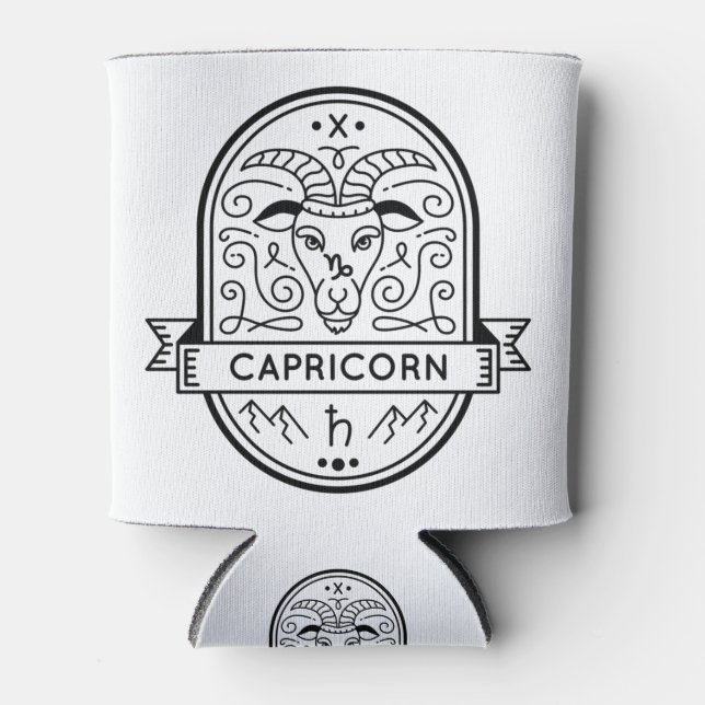 ENFRIADOR DE LATAS ZODIAC BADGE SYMBOL CAPRICORN STROKE (Anverso)