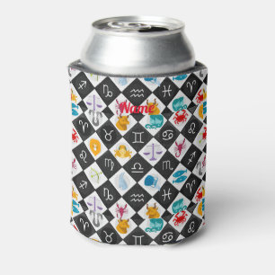 Enfriador De Latas Zodiac Sun Rótulo Astrología Calendario Thunder_