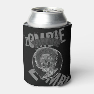 Enfriador De Latas Zombie-Gray/Black Distressed Look Graphic