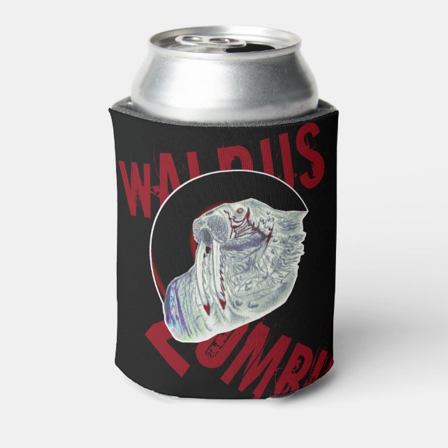 Enfriador De Latas Zombie Walrus (Reverso de la lata)