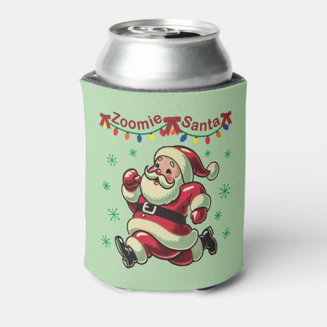 Enfriador De Latas Zoomie Santa Navidades (Reverso de la lata)