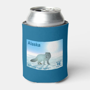 Enfriador De Latas Zorro Ártico - Franqueo de Alaska
