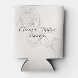 Enfriadores de Lata para Boda Beige Elegancia