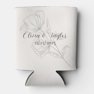 Enfriadores de Lata para Boda Beige Elegancia