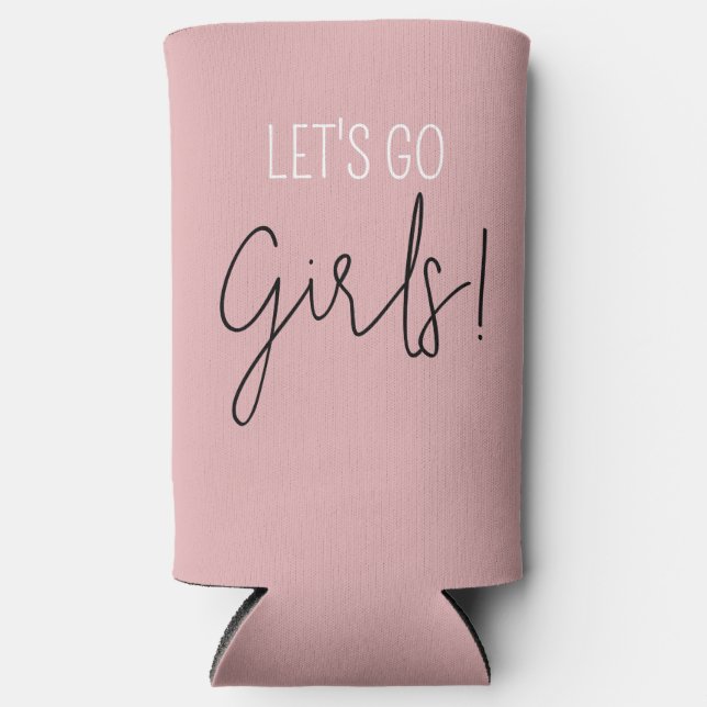Enfriadores de lata para fiesta de soltera Let's G (Anverso)