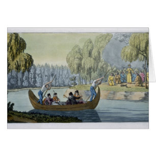 Engaño de capitán Wallis de la reina Oberea, pla