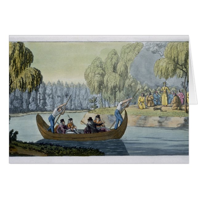 Engaño de capitán Wallis de la reina Oberea, placa (Anverso (Horizontal))