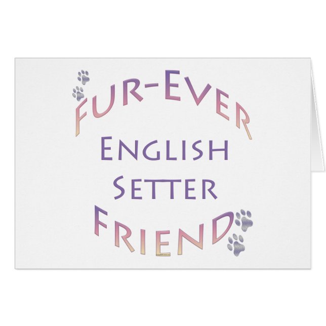 English Setter Furever (Anverso (Horizontal))