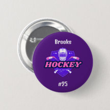 Engranaje de hockey botón - Personalizado -Añadir