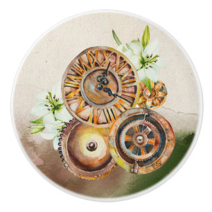 Engranajes de reloj Steampunk   Tiradores de cajón