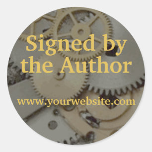Engranajes de Steampunk firmados por los pegatinas