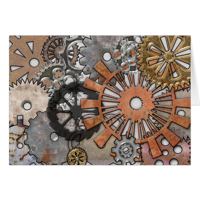 ENGRANAJES OXIDADOS DE STEAMPUNK (Anverso (Horizontal))