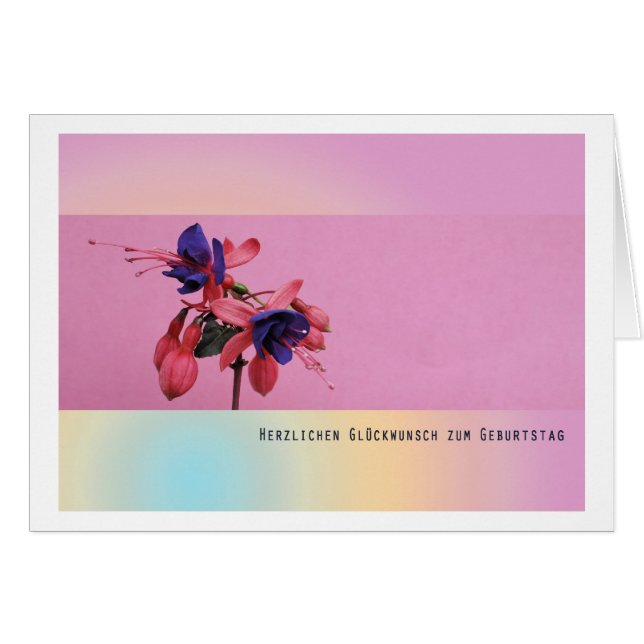 Enhorabuena cordial al cumpleaños (Anverso (Horizontal))