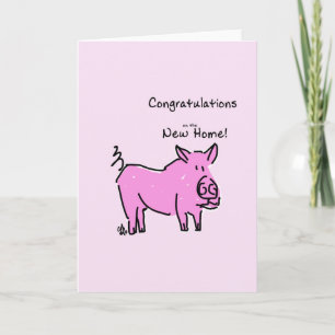 Enhorabuena de la tarjeta de felicitación en el